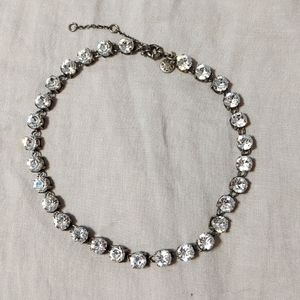 JCrew fake diamond necklace 17 in to 19in long